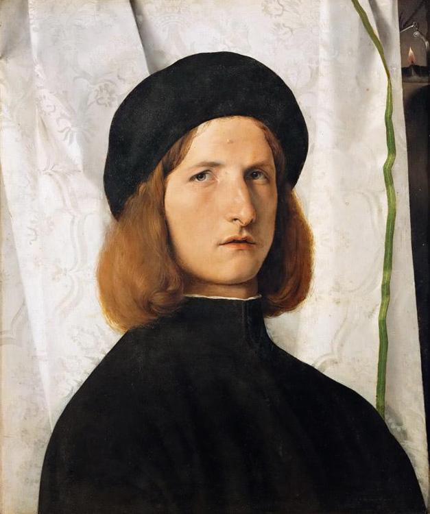 Lorenzo Lotto Portrait of a Young Man (mk08) Sweden oil painting art